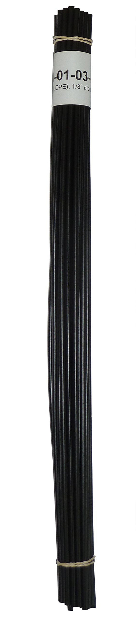 Polyvance Black Low Density Polyethylene (LDPE) Plastic Welding Rods, 1/8 Diameter, 30 Ft. for Kayaks, Canoes, ATVs, Dirt Bikes, Water Tanks and More