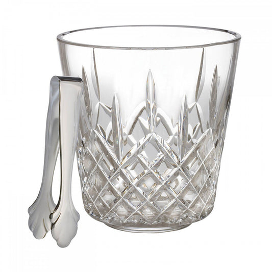 Waterford Lismore Ice Bucket with Tongs, 7.5", Clear