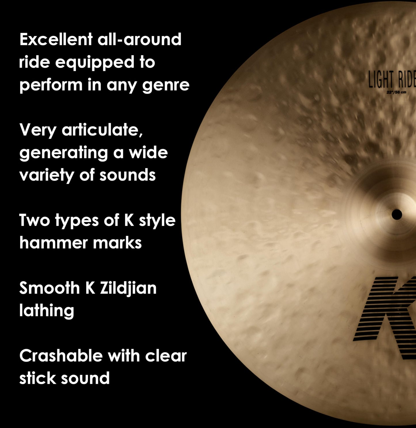 Zildjian K 22" Light Ride Cymbal
