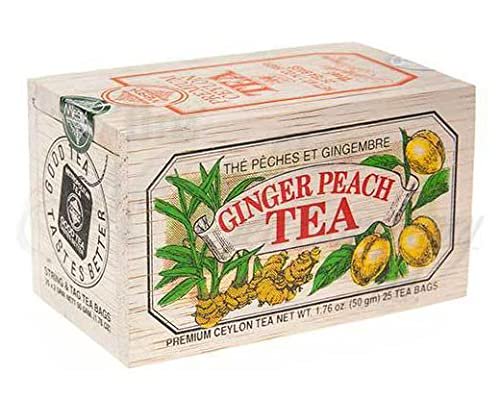 The Metropolitan Tea Company Ginger Peach Tea - Bagged Ginger Peach Tea - 16.9 Fl Oz