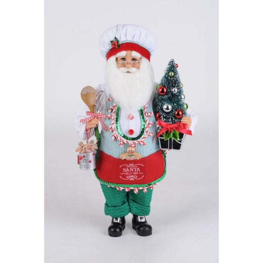 Karen Didion Jolly Chef Santa Figurine