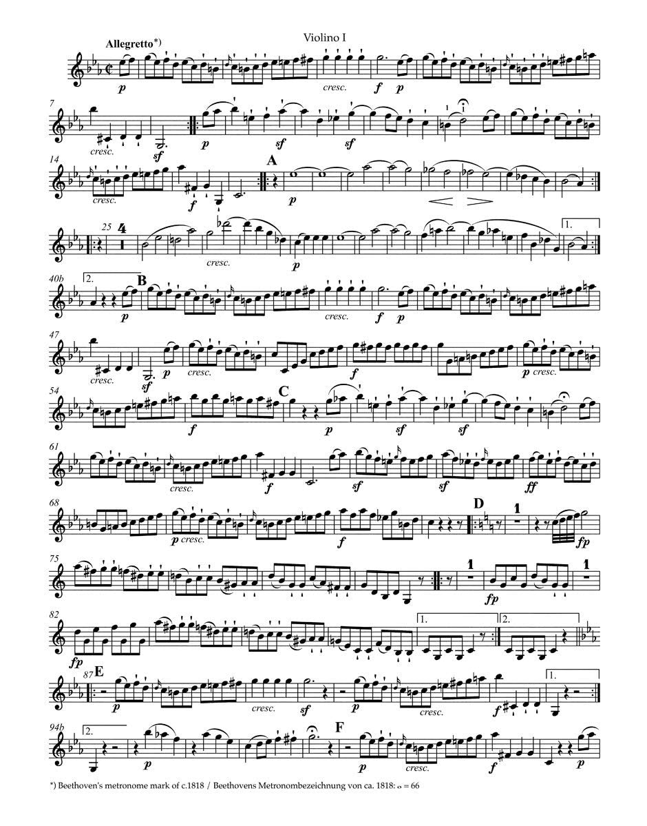 String Quartets Op.18 Nos 1-6 (Parts)