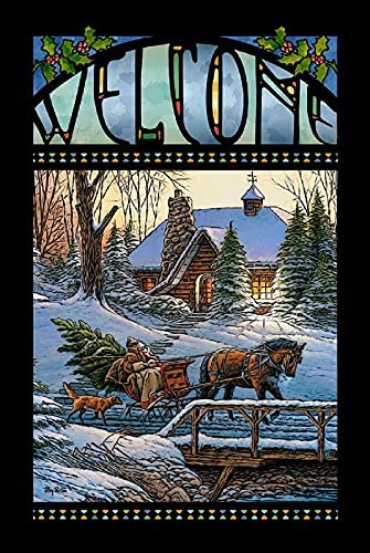 Wild Wings Welcome - Heading Home Stained Glass Art by Terry Redlin