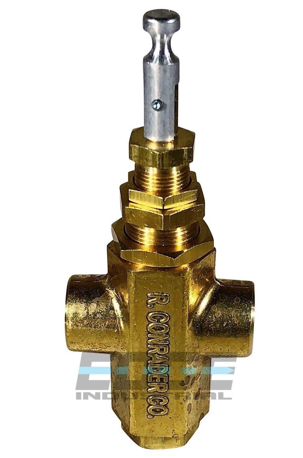 PILOT CROSS UNLOADER VALVE MOUNTING BOSS AIR COMPRESSOR, 1/4" FEMALE NPT FNPT (140-175 PSI)