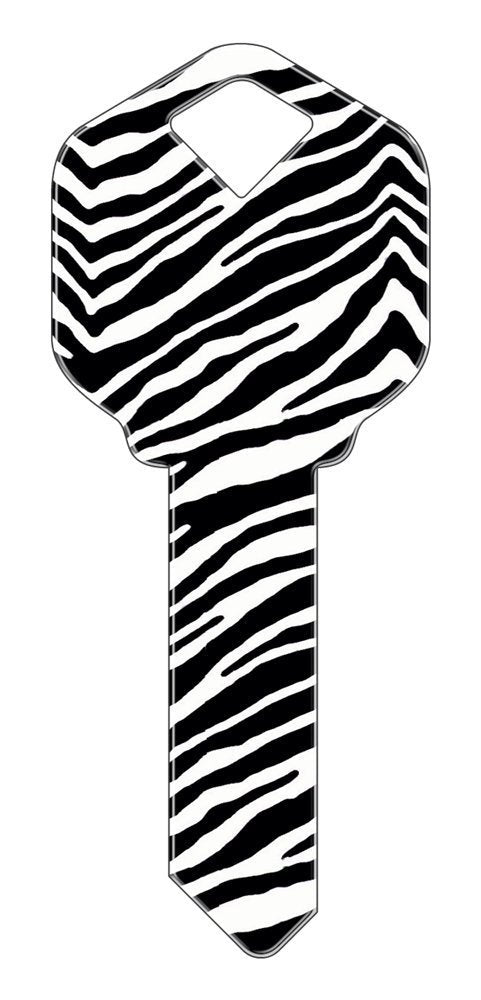 Set of 5 Uncut Blank Designer SC24 Zebra Replacement House Keys for SC1 Schlage Style Locks