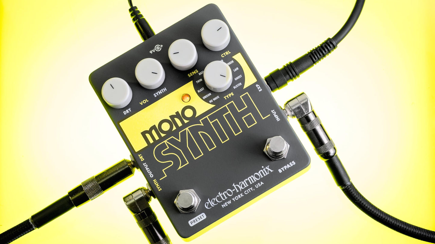 Electro-Harmonix Mono Synth Guitar Synthesizer Pedal