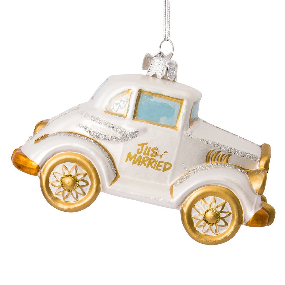 Kurt Adler 3.5"-5" Noble Gems Wedding Ornament Set of 4