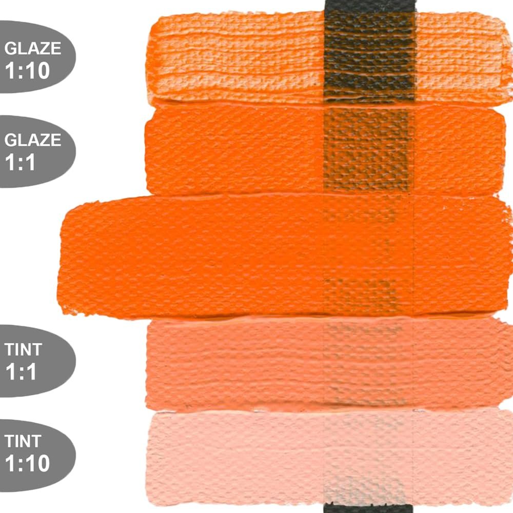 GOLDEN Heavy Body Acrylics, Cadmium Orange, 2 fl. oz. Tube, Professional Acrylic Paint, Opaque