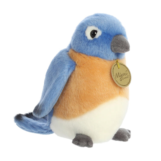 Aurora® Realistic Miyoni® Bluebird Stuffed Animal - Lifelike Details Make a Cherished Companion - Perfect for Decorating Bedrooms or Classrooms - 5.5 Inches