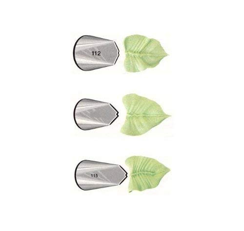 Ateco # 112 - Leaves Pastry Tip - Stainless Steel