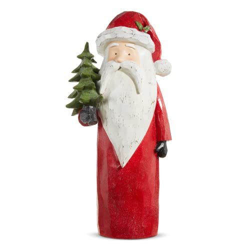RAZ Imports 2023 Heartfelt Holiday 21.5" Carved Santa