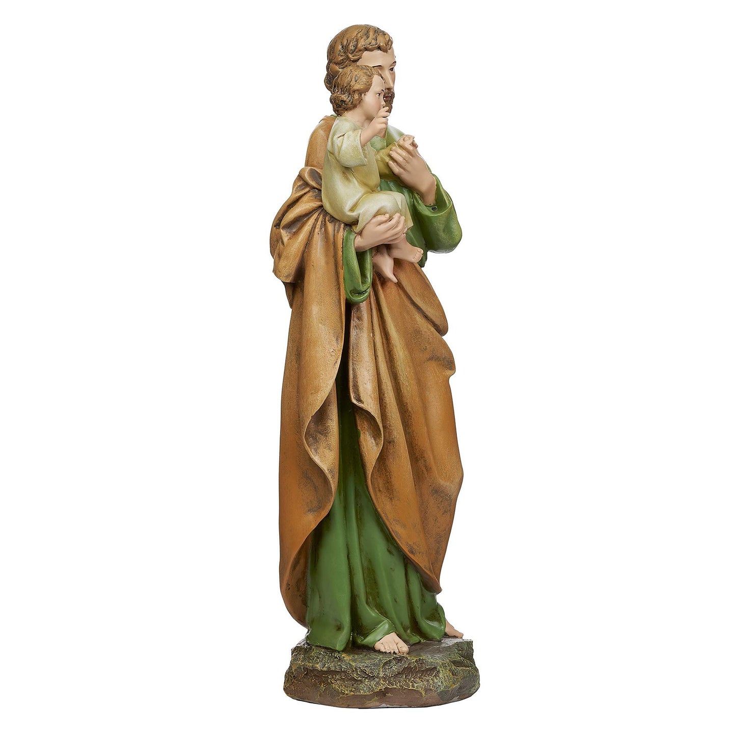 Joseph's Studio by Roman, 14" H St. Joseph and Child Jesus Figure, Religious Gift, Home Decor