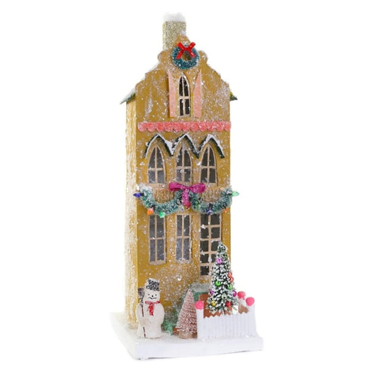 Cody Foster & Co Mustard Townhouse Christmas Village Building HOU-340