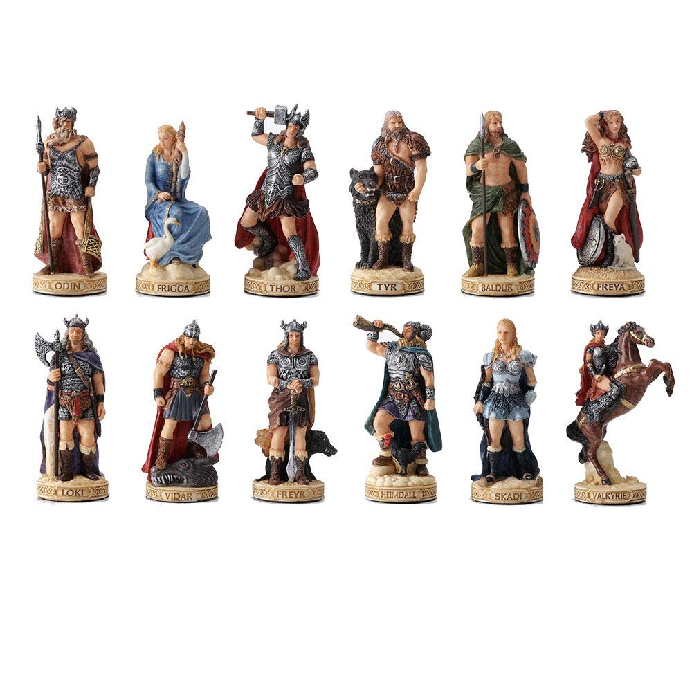 Veronese Design 3.5 Inch Nordic Gods Viking Miniature Polyresin Hand Painted Sculpture Figurine