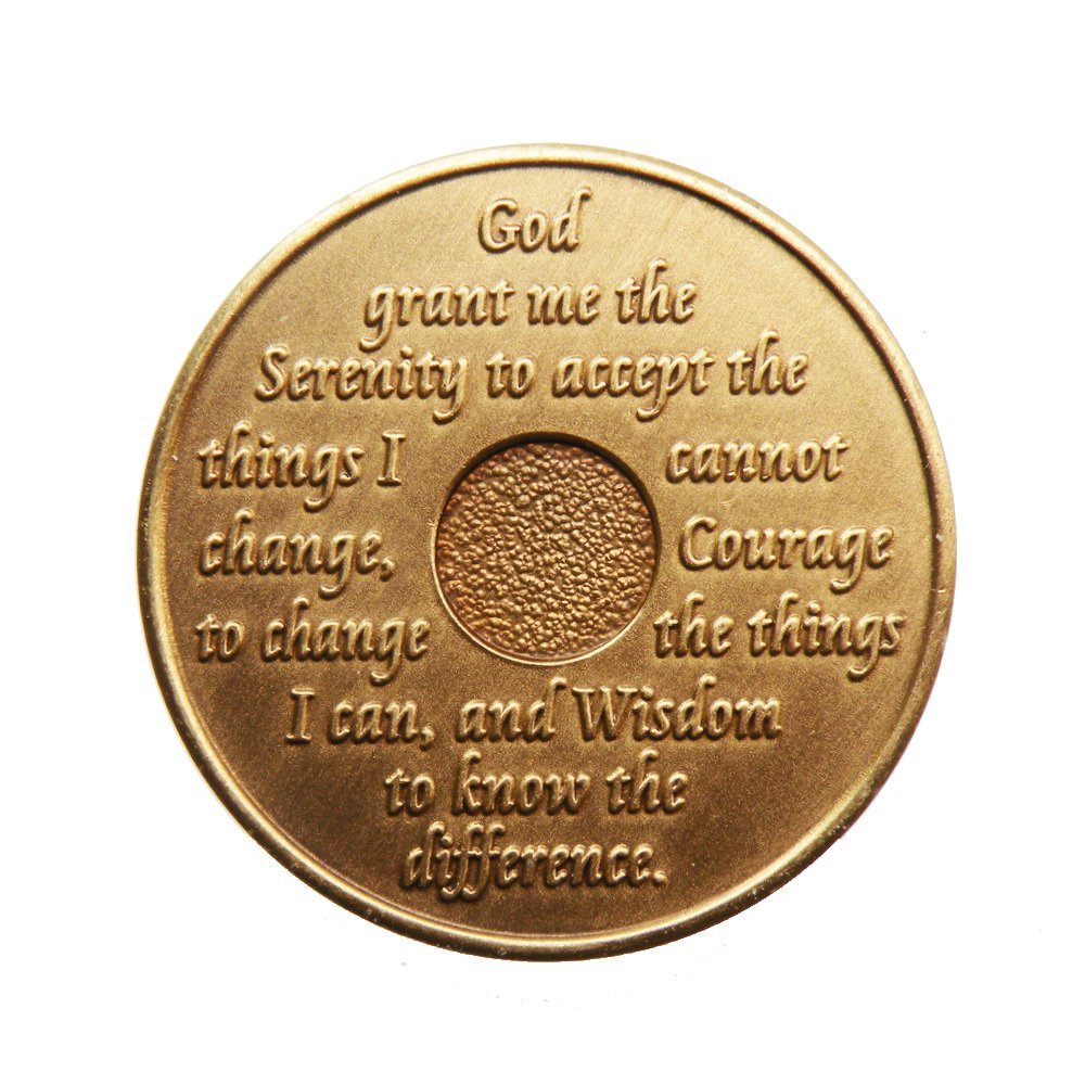 7 Month Bronze AA (Alcoholics Anonymous) - Sober / Sobriety / Birthday / Anniversary / Recovery / Medallion / Coin / Chip
