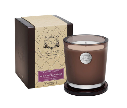 Aquiesse Portfolio Collection Large Candle - French Oak Currant (10 oz)