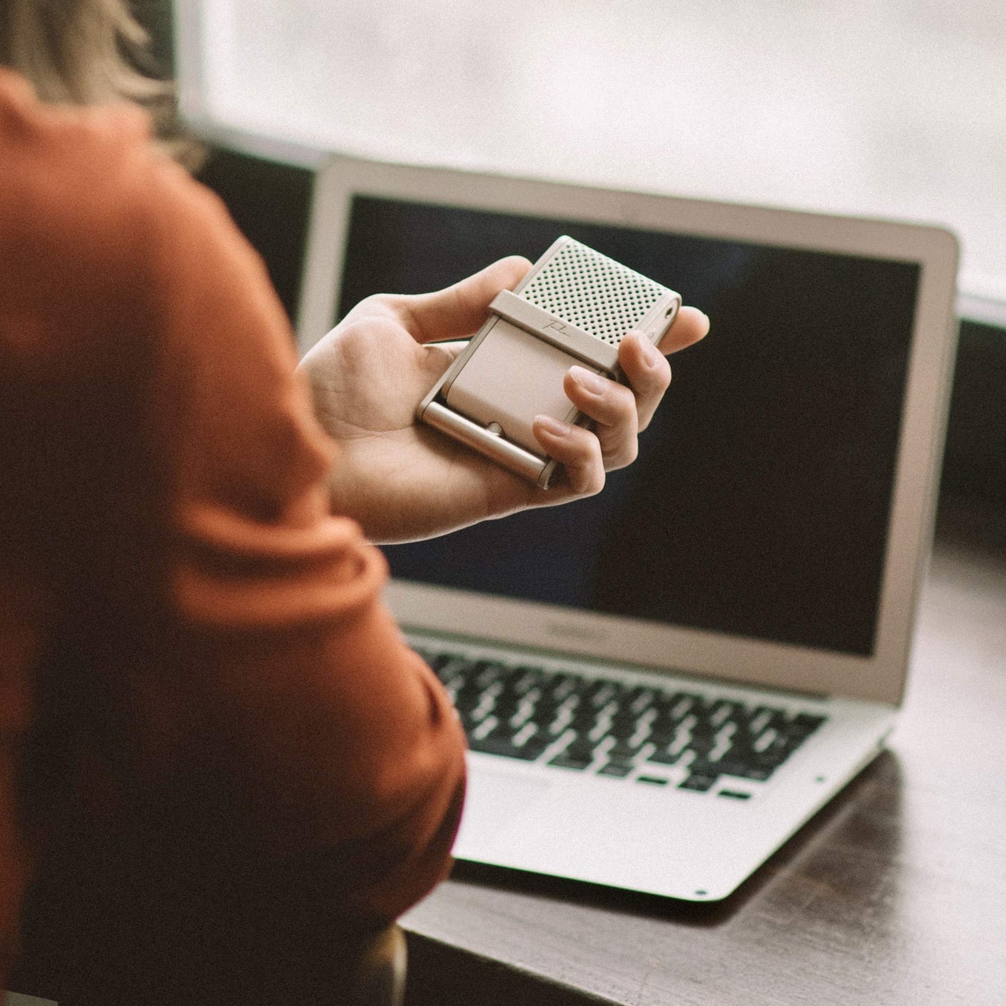 Tula Mics USB C Microphone - Mobile Recording Microphone for Podcasts, Zoom, Home Studio & More - Portable, Noise Reducing External Microphone with Flip Stand - iOS/Android, Mac & PC Mic