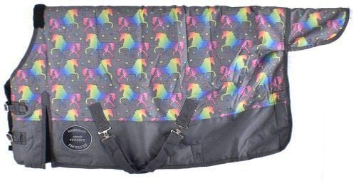 Showman Pony/Yearling 56"- 62" Unicorn Print 1200 Denier Turnout Blanket