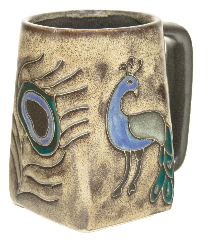 Mara Stoneware Mug -Peacock 12 oz.