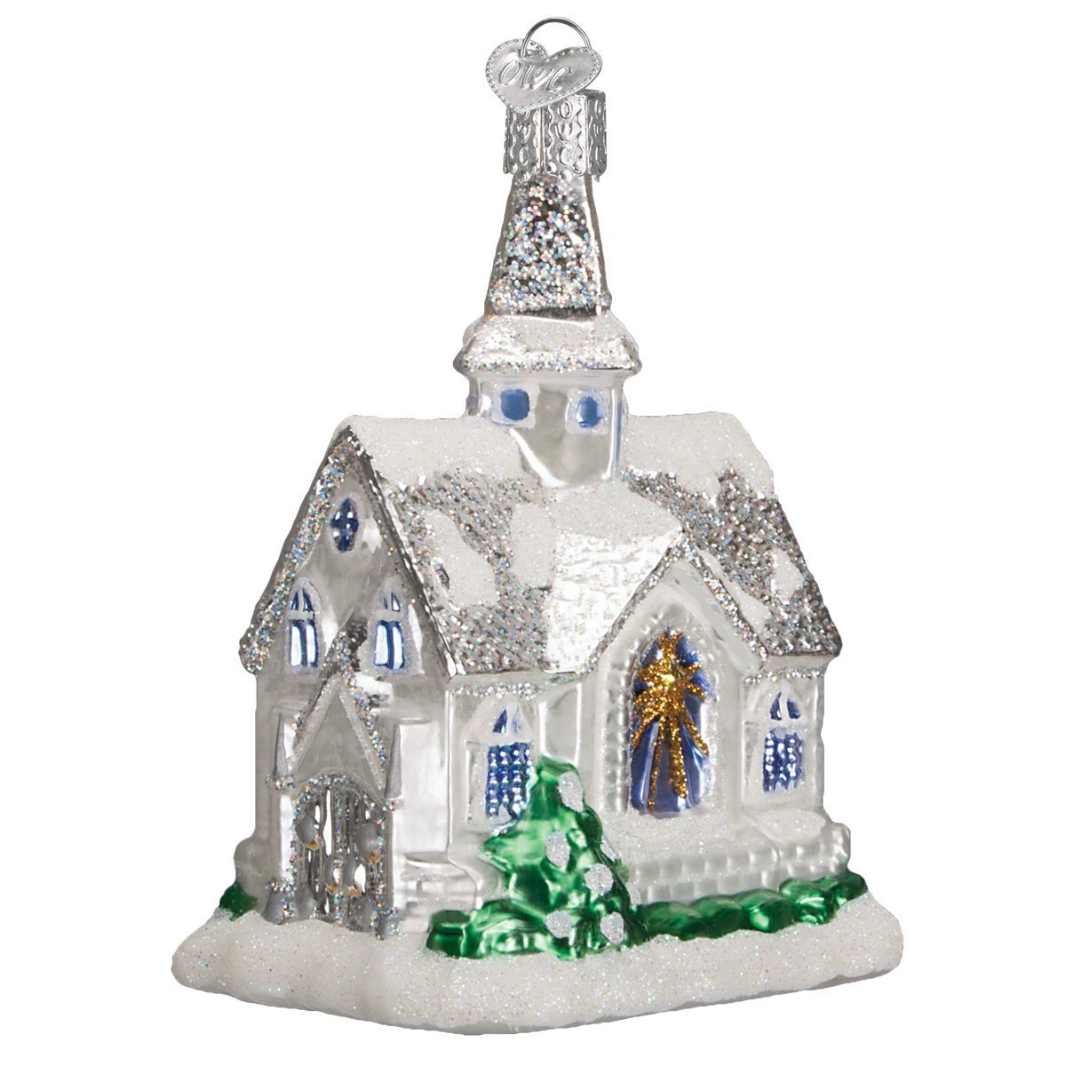 Old World Christmas Church Collection Glass Blown Ornaments Tree Christmas Chapel
