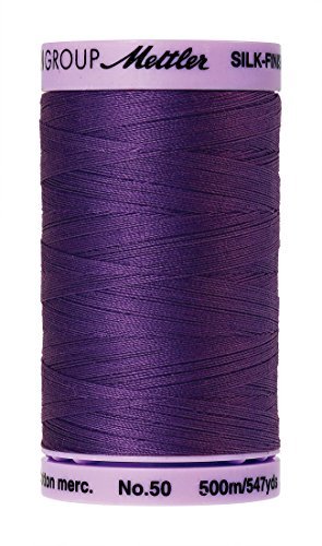 Mettler Silk-Finish Solid Cotton Thread, 547 yd/500m, Iris Blue