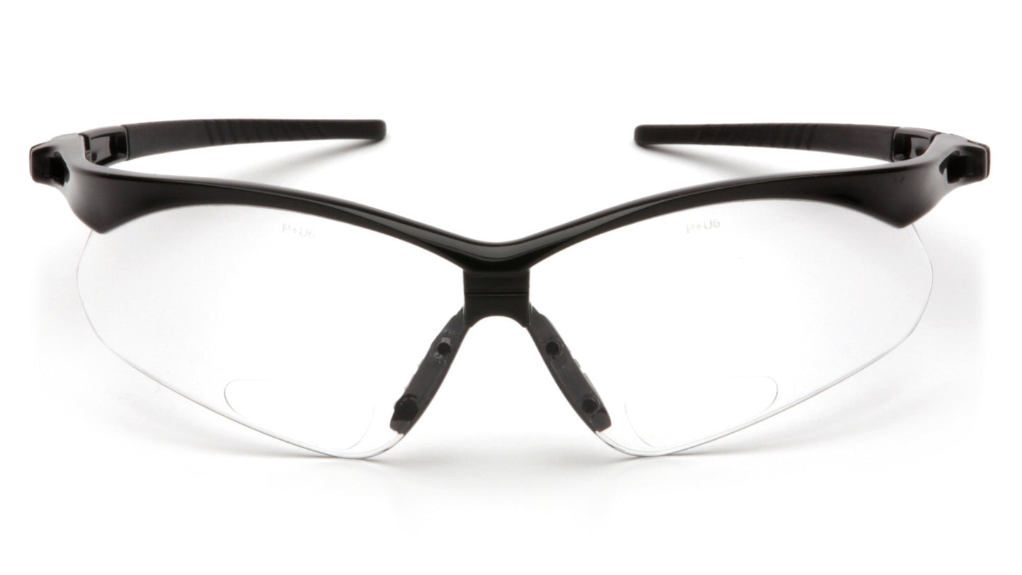 Pyramex PMXTREME Readers Bifocal Safety Glasses Eye Protection Clear +1.5 Bifocal Lens Includes Cord