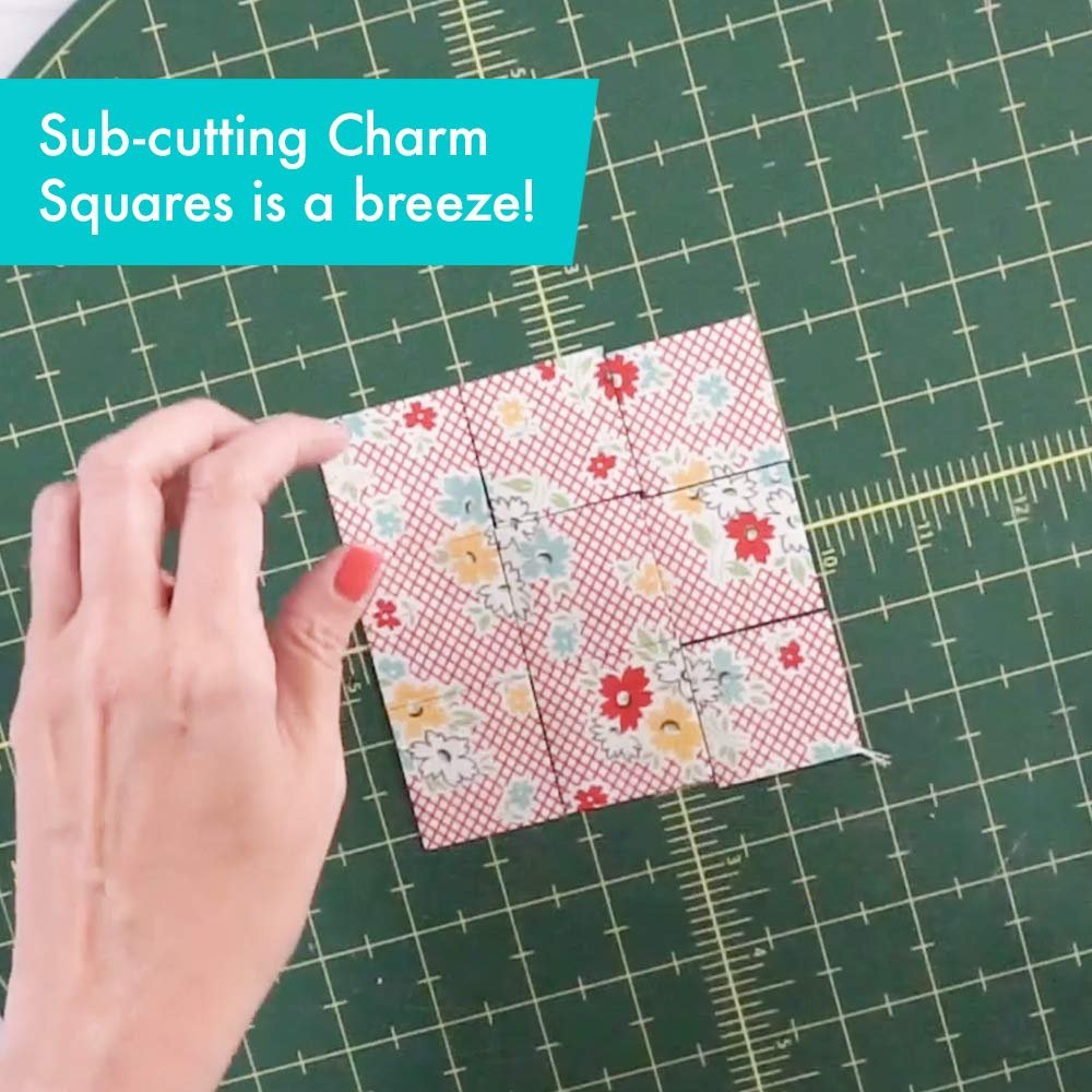 Creative Grids Perfect 5 Quilting Ruler 5in x 5in Square – CGRPERF5 – Made in USA, 5in x 5in, Non-Slip Grip Acrylic Quilting, Sewing, Crafting, Patchwork Ruler for Measuring & Cutting Fabric
