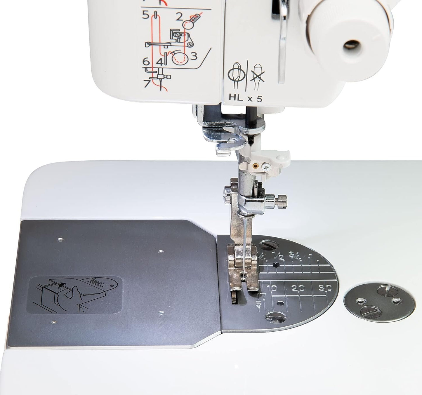 Janome HD9 White: Heavy Duty High Speed Portable Industrial Sewing Machine, with Extra Large Bobbin