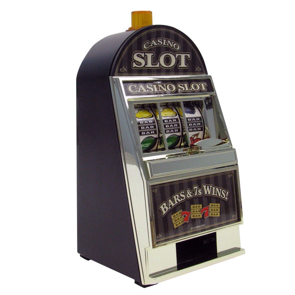 RecZone Casino Slot Machine Bank, Yellow
