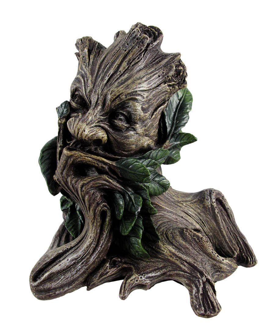 Beautiful Green Man Greenman Decorative Bookends Tree Man