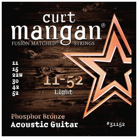 Curt Mangan Fusion Matched Phosphor Bronze Acoustic Strings (11-52)