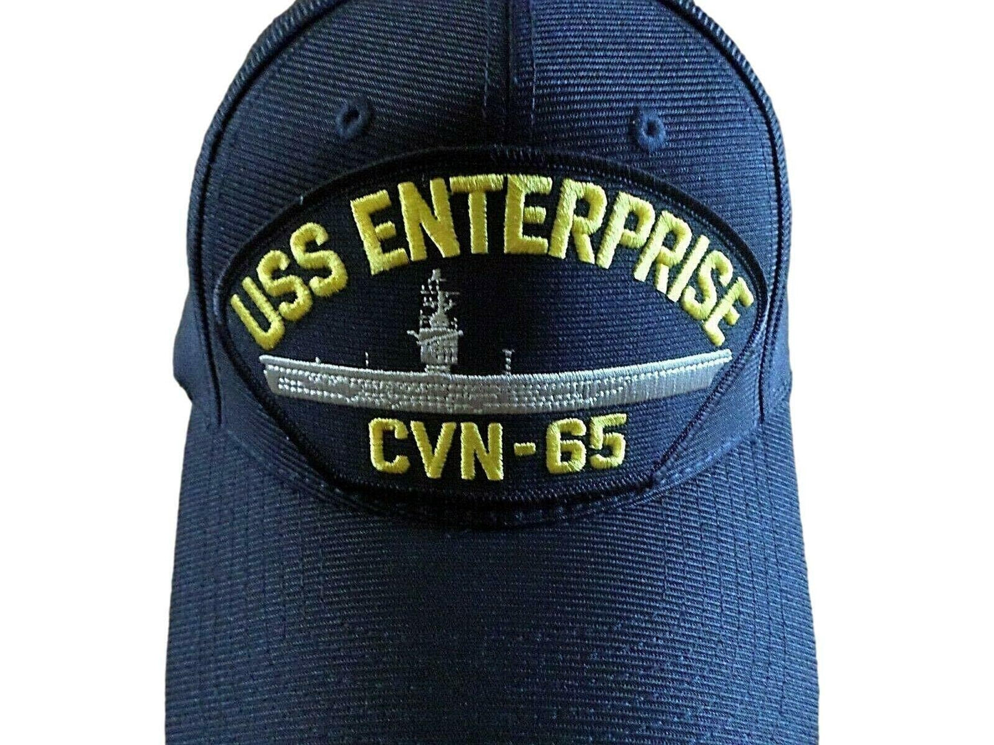 USS Enterprise CVN-65 Navy Ship HAT U.S Military Official Ball Cap U.S.A Made