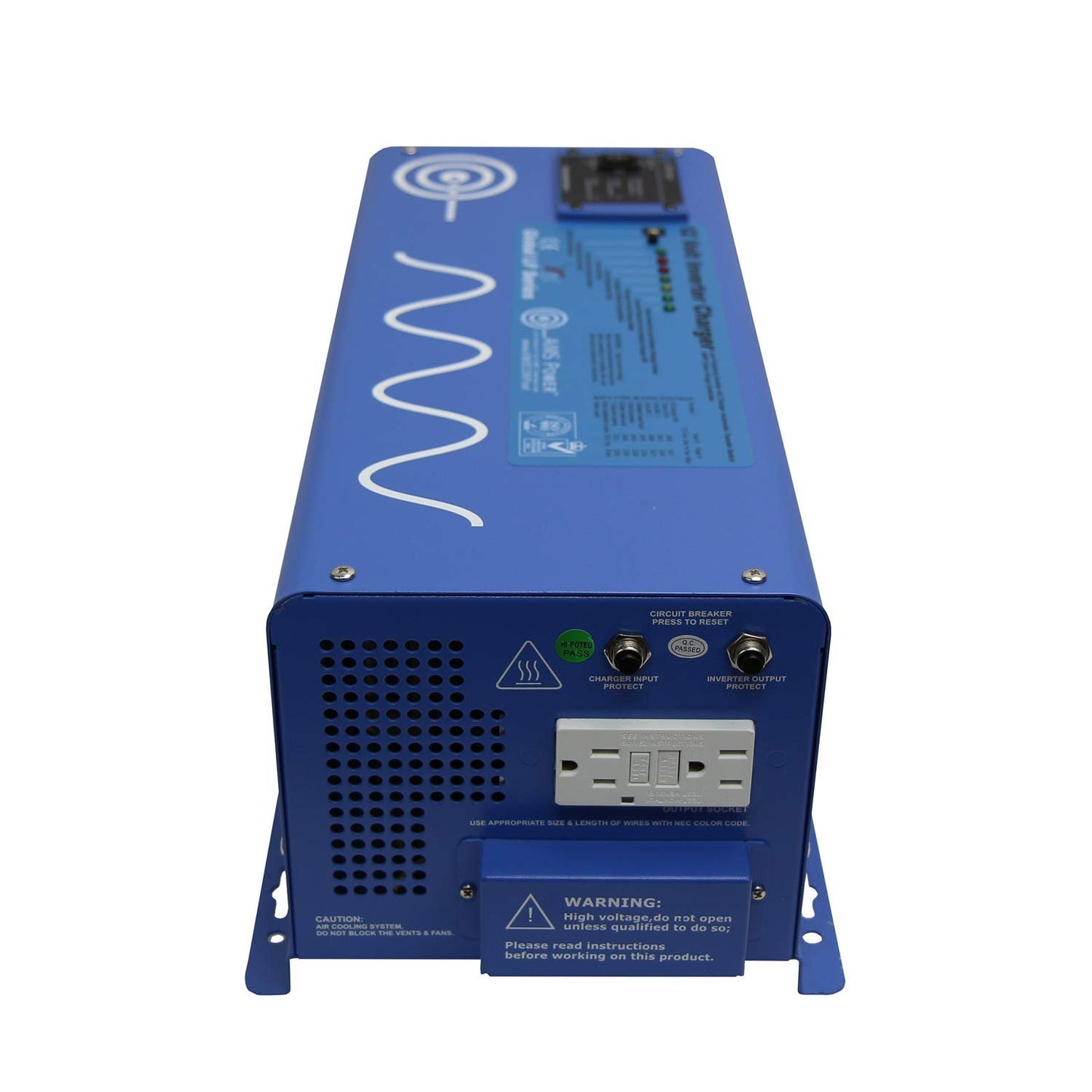 AIMS Power PICOGLF30W12V120VR 3000 Watt and 9000 Watt Surge 12VDC Input to 120VAC Output Pure Sine Inverter Charger Backup Power