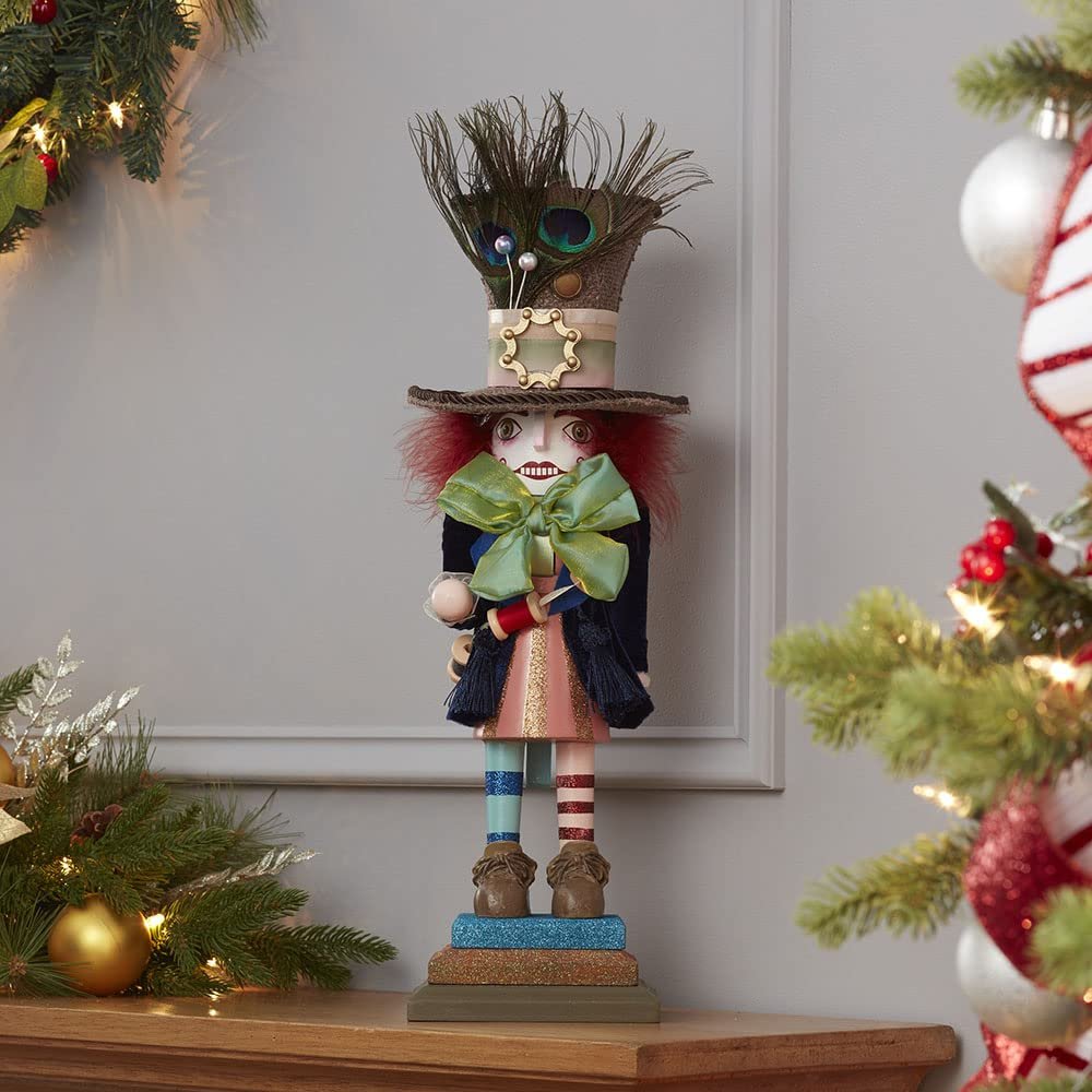 Kurt S. Adler, Inc. HA0381 Kurt Adler 18" Hollywood Mad Hatter Nutcracker, Multicolor, Standard