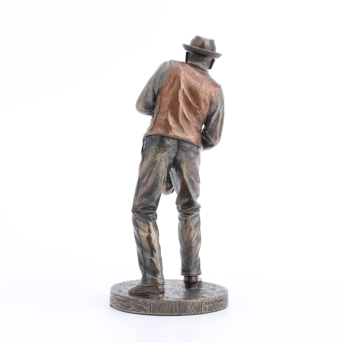 Veronese Design 7 1/4" Jazz Band Saxophonist Resin Figurine Bronze Finish