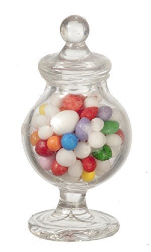 Melody Jane Dolls Houses Full Glass Apothecary Candy Sweet Jar Miniature 1:12