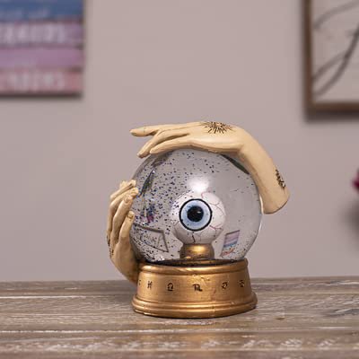 Pacific Giftware Seeing Eye Water Globe, 5.28-inch Height, Resin, Water, and Glass, Home Décor, Tabletop Décor, Halloween