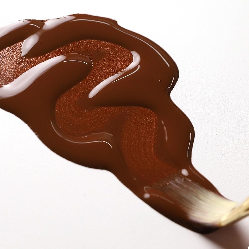 High Flow Acrylics by GOLDEN, Burnt Umber, 4 fl. oz. Bottle, Professional Acrylic Paint, Semi-Opaque