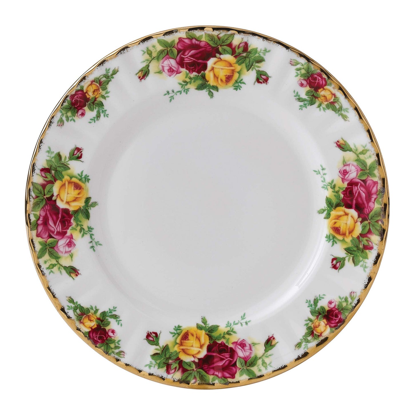 Royal Albert Old Country Roses Salad Plate 16cm White, Bone China