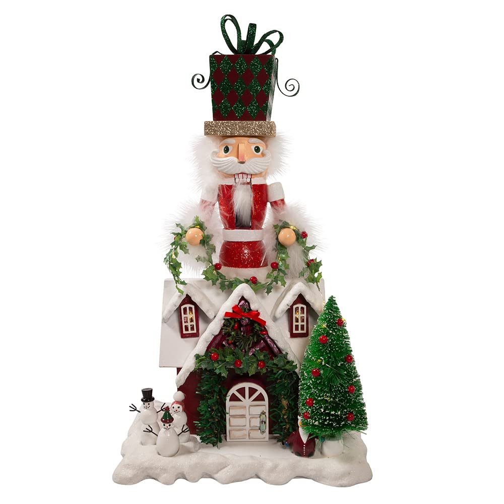 Kurt Adler 18-Inch Battery Operated Deck The Halls Musical LED Nutcracker