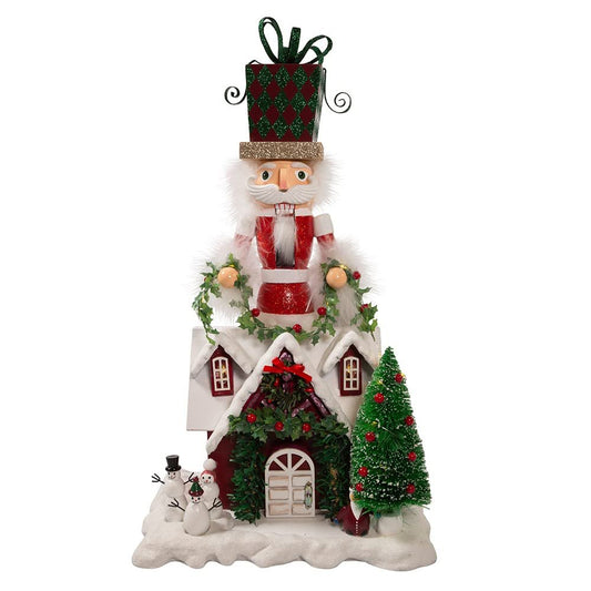 Kurt Adler 18-Inch Battery Operated Deck The Halls Musical LED Nutcracker