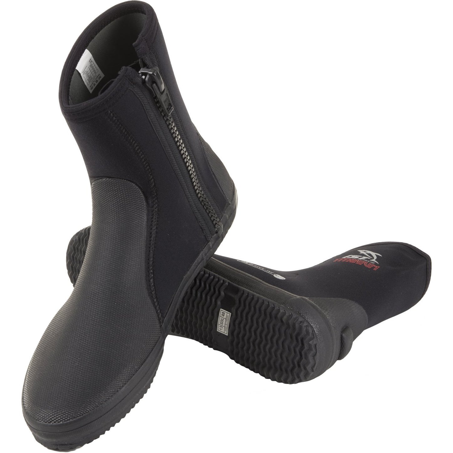 IST Titanium Sole with Toe/Heel Caps & Spandex Lined Boots for Scuba Diving/Snorkeling Diver 65mm Mens 11 / Womens 12