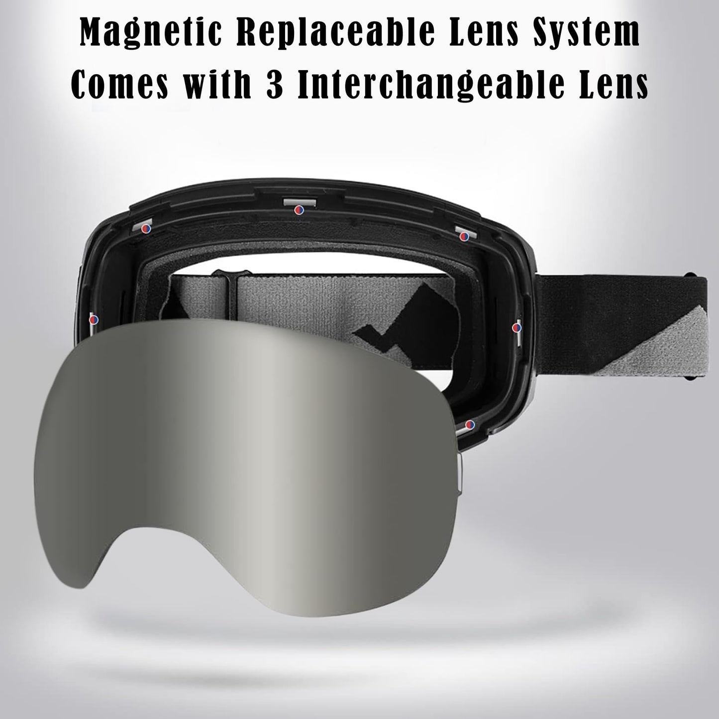 Daytona Helmets Snowboard Goggles - Anti Fog Ski Goggles For Men, Women & Youth - Anti Scratch Ski Goggles For UV Protection