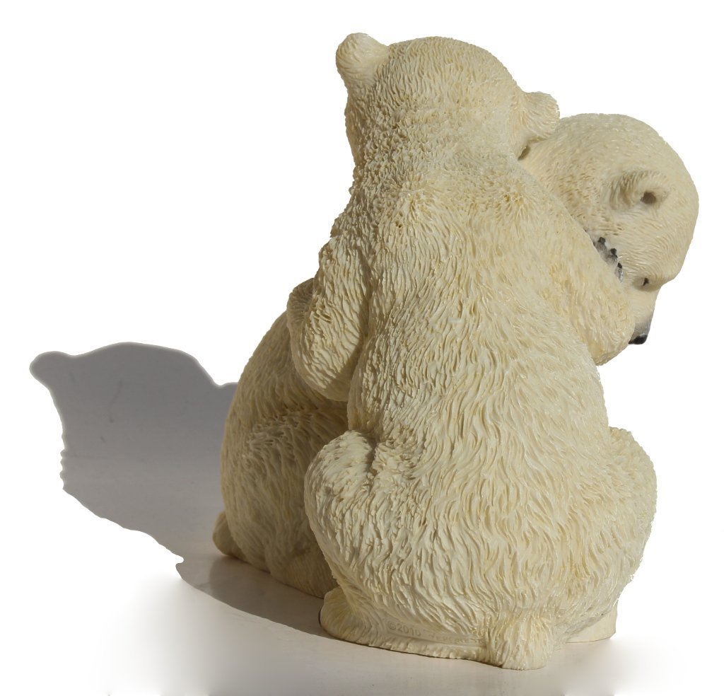US 5.5 Inch Animal Figurine Two Polar Bear Cubs Collectible Display