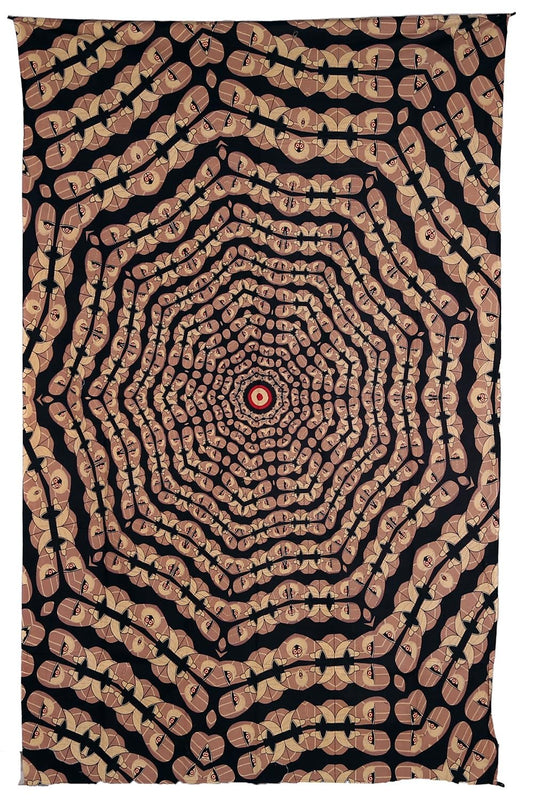 Sunshine Joy Pink Floyd Division Bell Mandala Tapestry Psychedelic Wall Art Huge 60x90 Inches