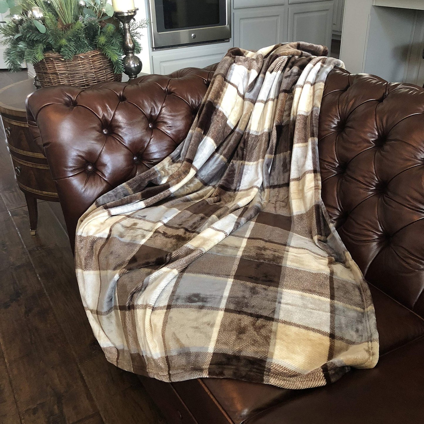 allgala Super Soft Flannel Plush Light Weight Throw Blanket