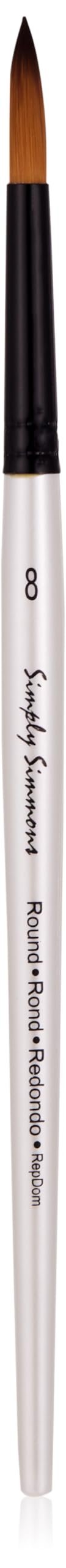 Daler-Rowney Simply Simmons Paintbrush, Size 8, White