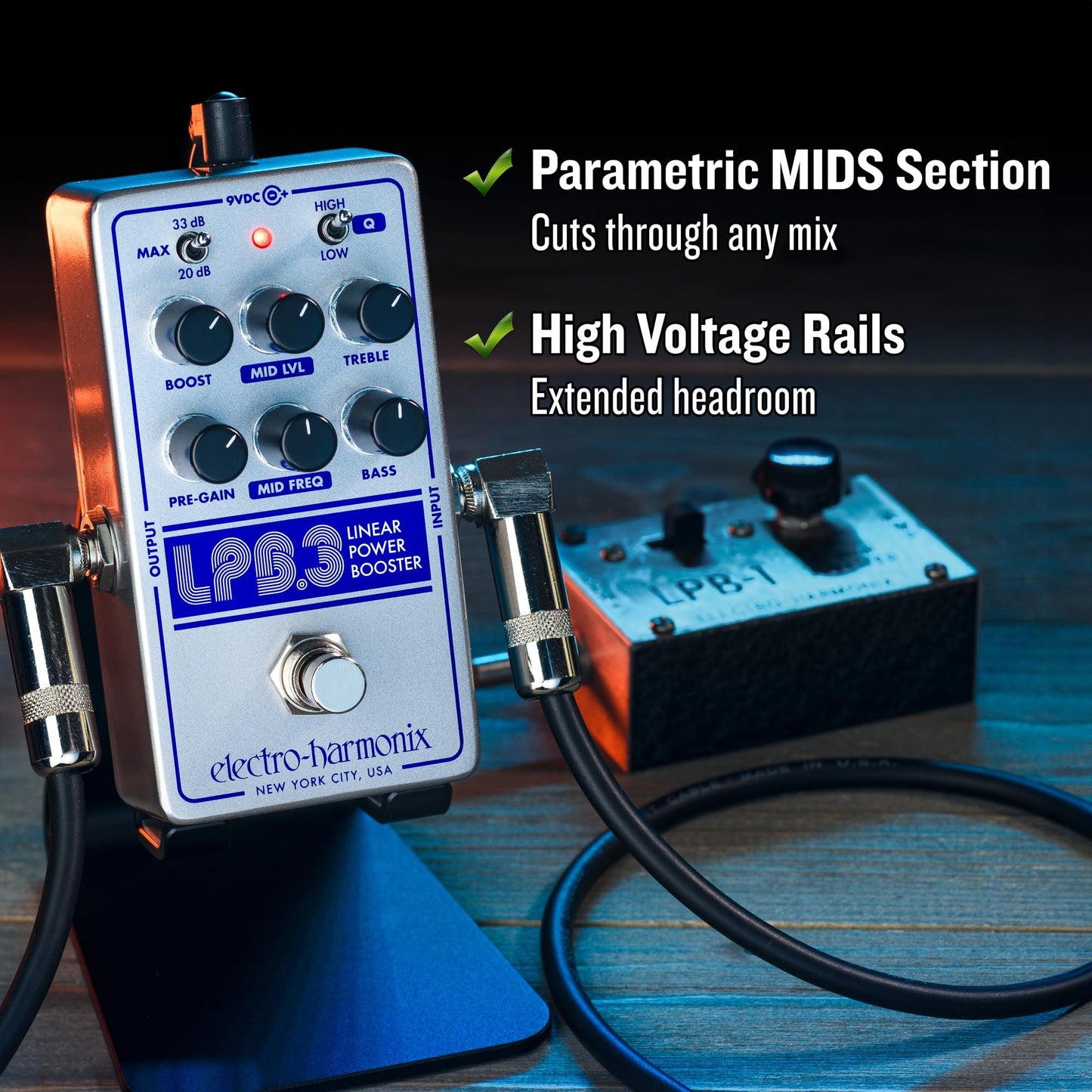 Electro-Harmonix LPB-3 Linear Power Booster & EQ Pedal