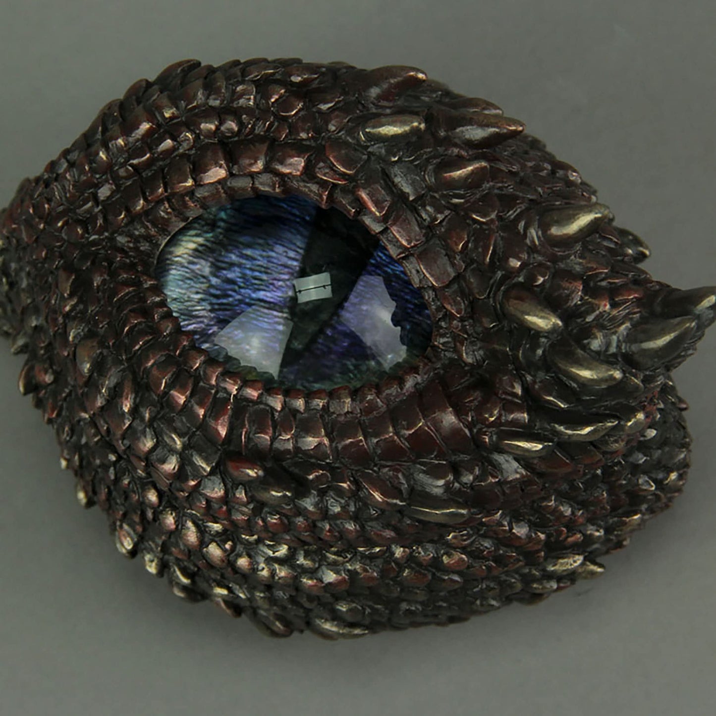 Veronese Design Antique Bronze Finish Thorny Dragon Eye Trinket/Stash Box 3.5 Inches Long