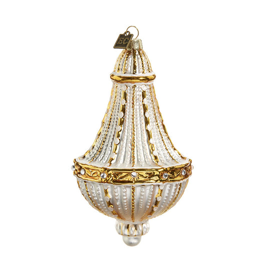 Raz Imports EC Estate Chandelier Ornament, 5.75-inch Height, Gift, Home Décor, Any Occasion